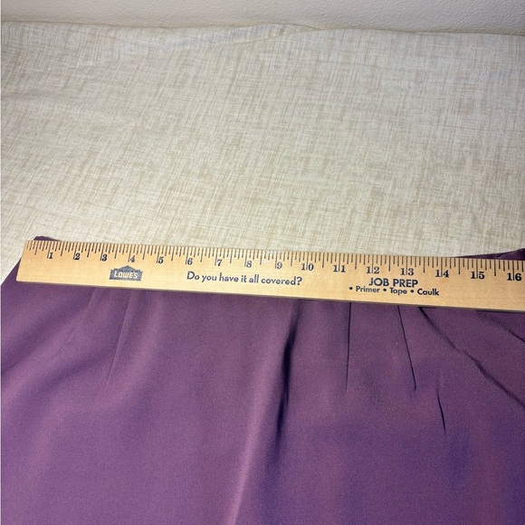 Jacqueline Ferrar Womens Sz XL Midipenxil Skirt Purple Pull-On Back Slit - Picture 3 of 7
